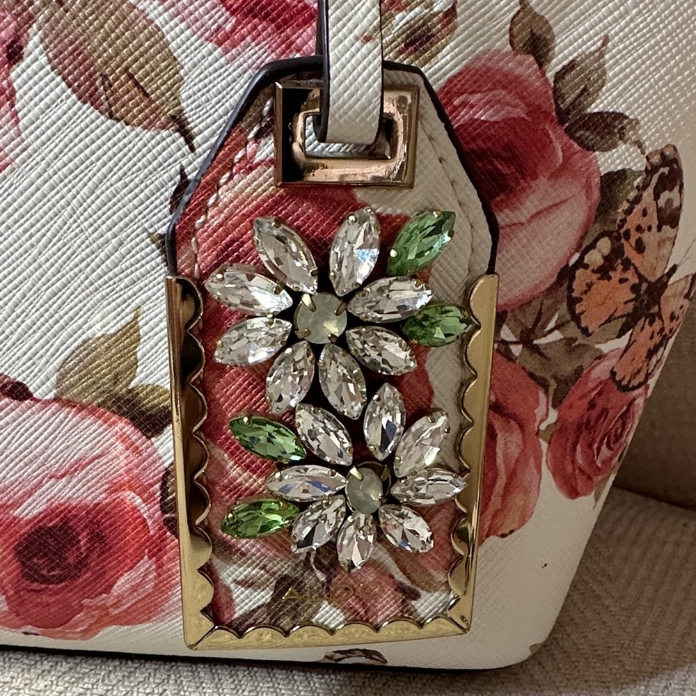 Aldo Floral White and Pink Women's Tote Bag - Picture 5 of 11